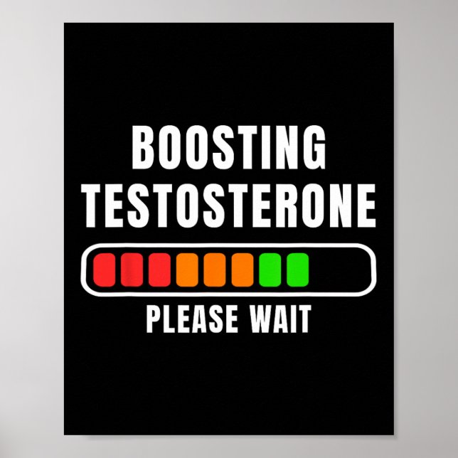 Testosteron-Ladung steigern  Poster (Vorne)