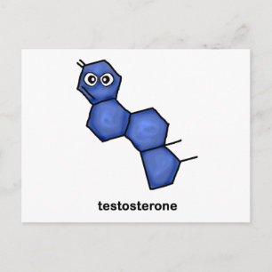 Testosteron Postkarte