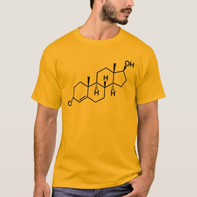 Testosteronhormonmolekül T-Shirt (Vorderseite)