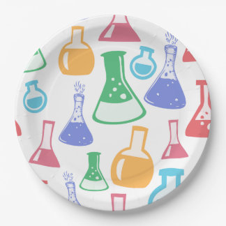 Teströhrchen Glasröhrchen Laborwissenschaftler Che Pappteller