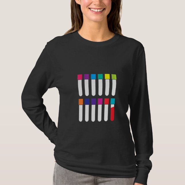 Teströhrchen-Labor Phlebotomist Phlebotom T-Shirt (Vorderseite)