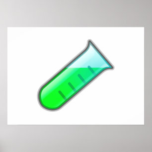 Teströhre für die Chemie Poster