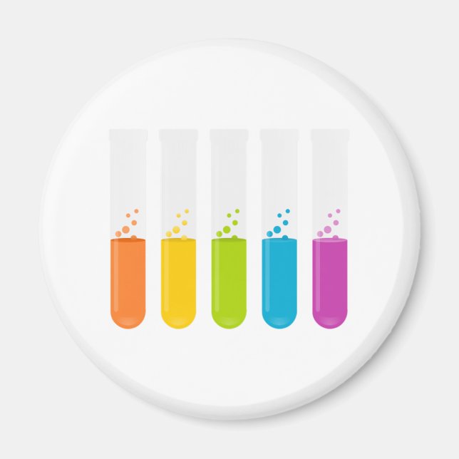 Teströhren für die Chemie Magnet (Vorne)