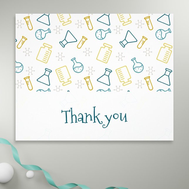Teströhren für wissenschaftliche Laboratorien Viel Flyer (Simple Thank you flyer for scientific related businesses)