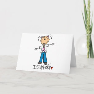 Tests und Geschenke zur Unterstützung von Brustkre Karte