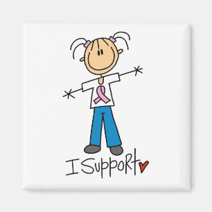 Tests und Geschenke zur Unterstützung von Brustkre Magnet