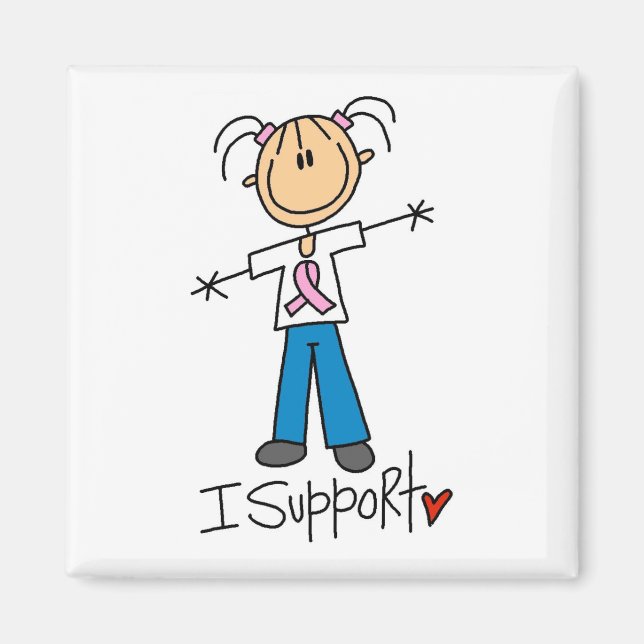 Tests und Geschenke zur Unterstützung von Brustkre Magnet (Vorne)