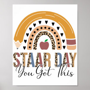 Teststartmodus für Lehrertestideen Schoo Poster