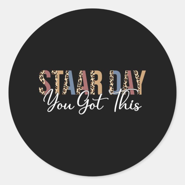 Teststartmodus für Lehrertestideen Schoo Runder Aufkleber (Vorderseite)