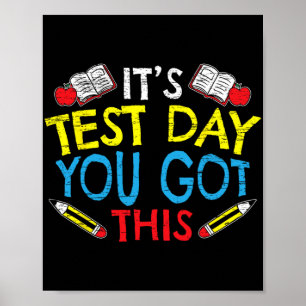 Testtag, an dem Sie dies für einen Lehrer-Testlauf Poster