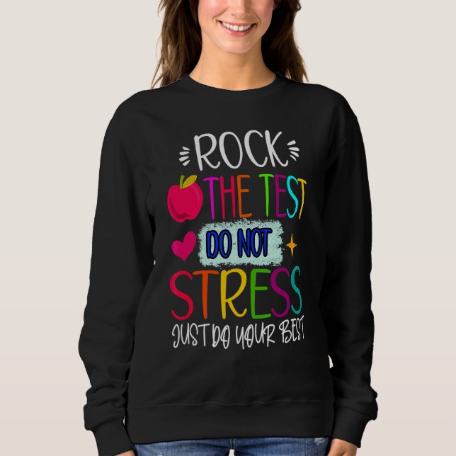 Testtag bricht den Testlehrer ab Sweatshirt (Vorderseite)