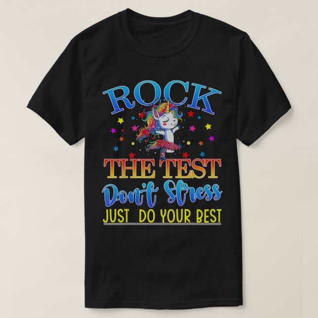 Testtag des Testlehrers einblenden T-Shirt (Design vorne)