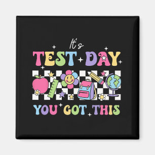 Testtag Es ist der Testtag, an dem Sie diesen Lehr Magnet