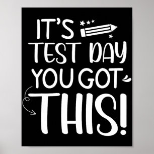 Testtag Es ist der Testtag, an dem Sie diesen Lehr Poster