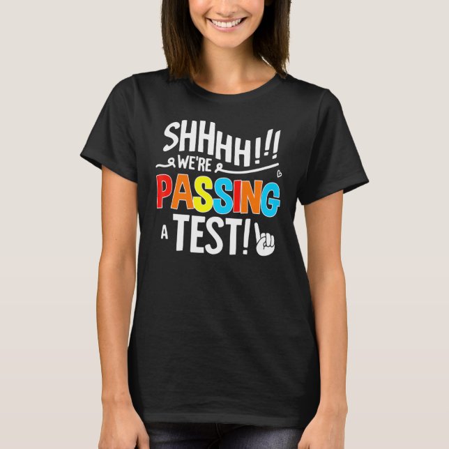Testtag FSA-Staar-Test-Prüfung Lehrerstuhl T-Shirt (Vorderseite)