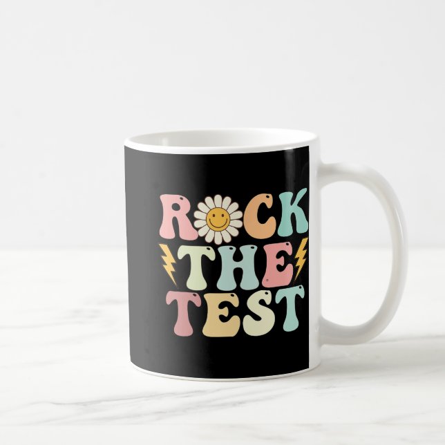 Testtag für den Retro Groovy Teacher Test Kaffeetasse (Rechts)