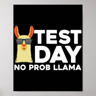 Testtag für Männer - Lama-Lehrertesttag s Poster