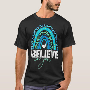 Testtag glaube ich an Sie Regenbogen Geschenke Fra T-Shirt