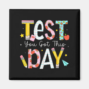 Testtag habe ich für Schüler Kinder Lehrer Staat Magnet