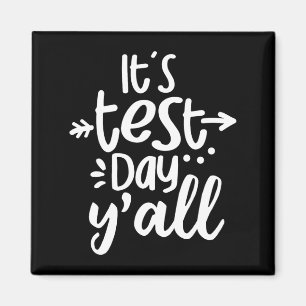 Testtag im Jahr Funny Testing Day für Schüler unte Magnet