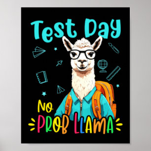 Testtag Kein Problem Lama Niedlich Student Design Poster