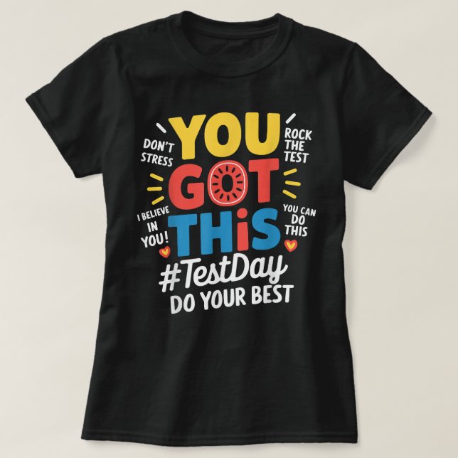 Testtag markiert den Got Test T-Shirt (Design vorne)
