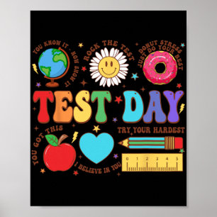 Testtag Motivierend Lehrer Starr-Test Poster