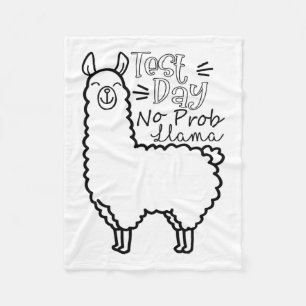 Testtag Nr. Prob-Lama Llama Lehrer Testtag Fleecedecke