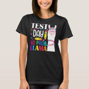 Testtag Nr. Prob Llama Lehrer Test Lehre T-Shirt
