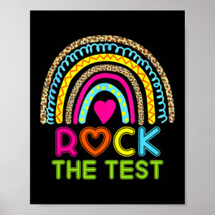 Testtag Rock den Test Lehrer Testtag Poster