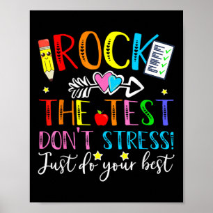 Testtag Rock den Test Lehrer Testtag T-Shirt Poster