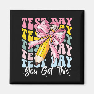 Testtag Rock den Test Motivationslehrer Du schaffs Magnet