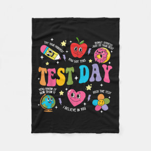 Testtag Rock den Test Motivationstag zum Testen Te Fleecedecke