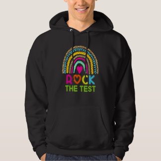 Testtag rocken den Testlehrer-Testtag-Regenbogen Hoodie
