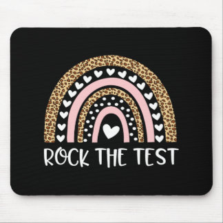 Testtag rocken Testlehrer Regenbogen Leopard Stu Mousepad