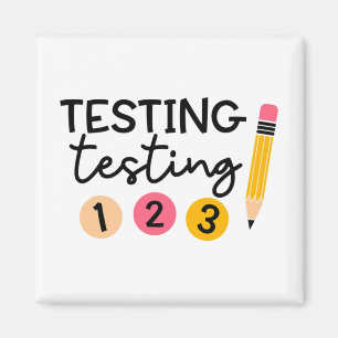 Testtag Shirt Testkoordinator Shirt Lehrer Magnet