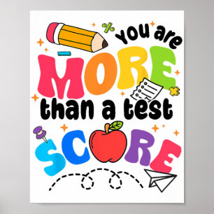Testtag Sie sind mehr als ein Testergebnis Poster