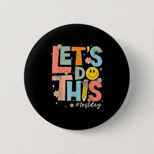 Testtag Staatliche Prüfung Lass uns das machen Leh Button