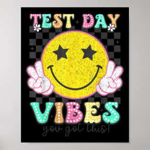 Testtag Stimmung Du Schaffst Das Retro Groovy Test Poster