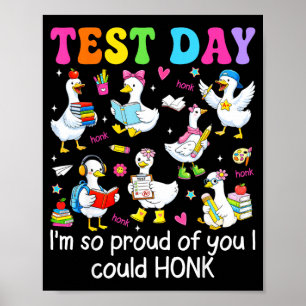 Testtag stolz darauf, dass ich Ganslehrer Kinder h Poster
