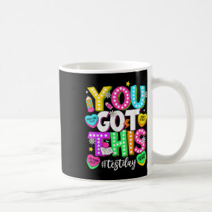Testtag: Testen Sie den Testlehrer-Testtag, den Si Kaffeetasse
