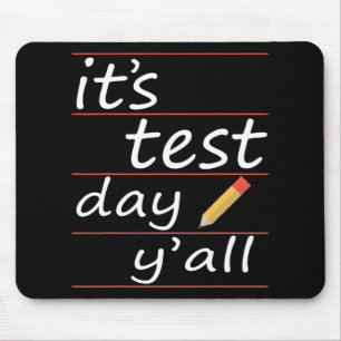 Testtag Yall Funny Teacher Geschenk T-Shirt Mousepad
