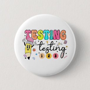 Testtag - Yall Testtag Lehrer Button