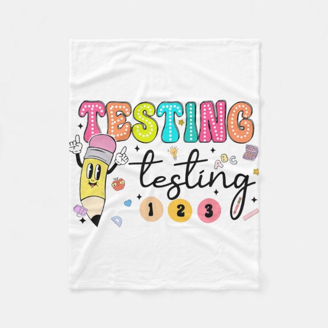 Testtag - Yall Testtag Lehrer Fleecedecke (Vorderseite)