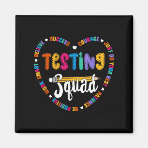 Testteam-Motivations-Testtag-Worte Herz Te Magnet
