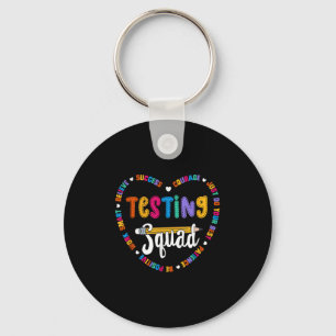 Testteam-Motivations-Testtag-Worte Herz Te Schlüsselanhänger