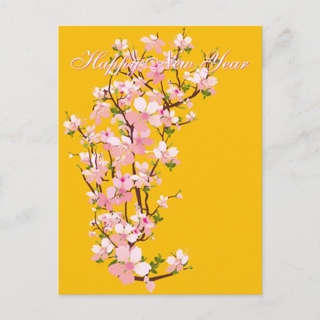 Tet - Chúc MKS Năm Obermi Happy New Year Xuân 2025 Postkarte (Vorderseite)