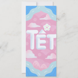 Tet Holiday kommt - Funky Niedlich Style Einladung