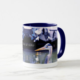 tête à tête in blau tasse