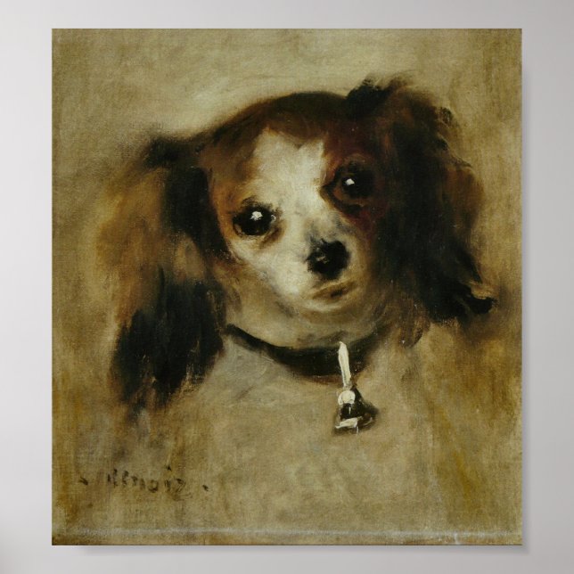 Tête de chien - Pierre Auguste Renoir Poster (Vorne)